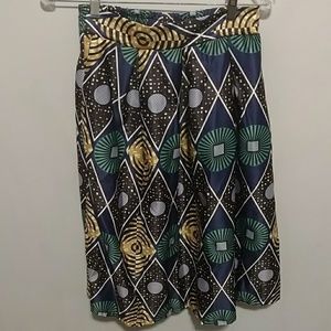 EnlaChic Women African Print Floral High Waist Da